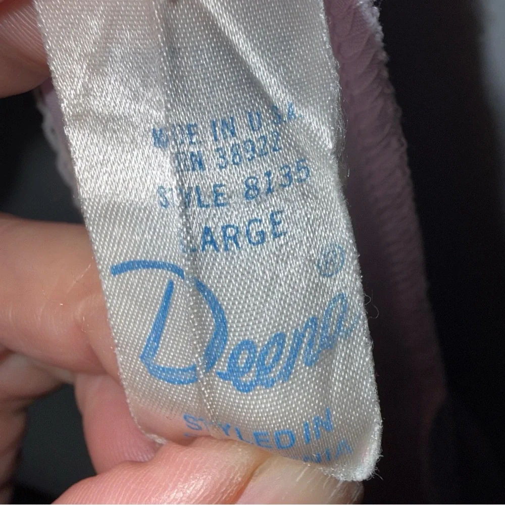 Vintage Deena Lavender‎ Satin Slip Skirt Knee Large USA
